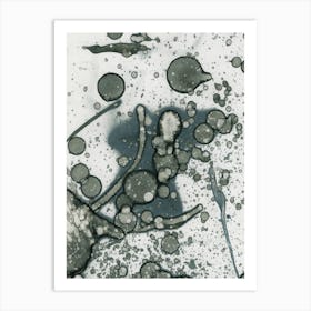 Japanese Abstract Stain Art 1 Art Print