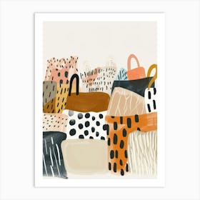 Shopping Bags Art Print