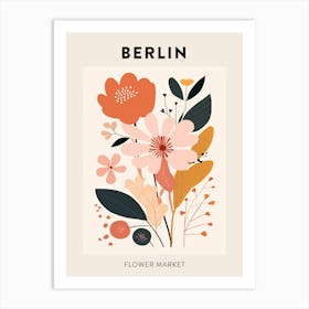 Flower Market Poster Berlin Germany 2 Art Print