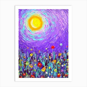 Poppies In The Meadow Art Print