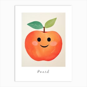 Friendly Kids Peach 3 Poster Art Print