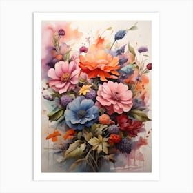 Flowers In A Vase 5 Art Print