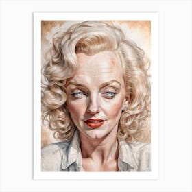 Marilyn Monroe Old Art Print