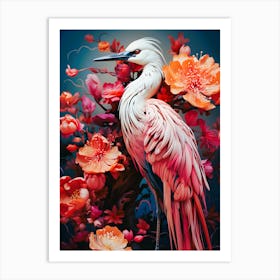 Birds Of Paradise A Vibrant Display Art Print