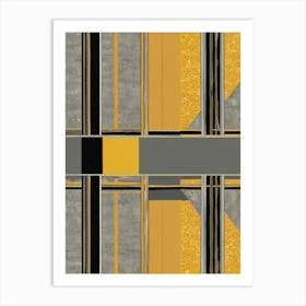 Yellow Squares Art Print