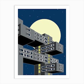 Bank Of Georgia, Nightime Art Print