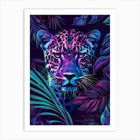 Leopard In The Jungle 41 Art Print