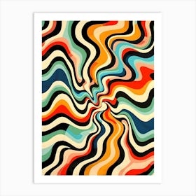 Abstract Psychedelic Pattern Art Print