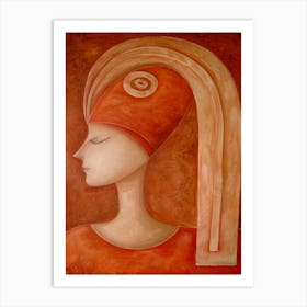 Woman In A Hat 69 Art Print