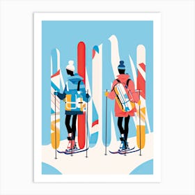 Andermatt   Switzerland Ski Resort Illustration 2 Art Print