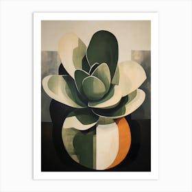 Modern Abstract Cactus Painting Acanthocalycium Cactus 5 Art Print