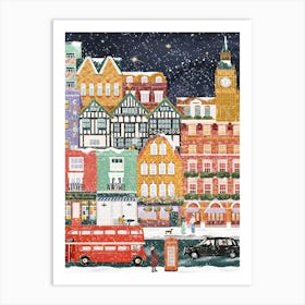 London At Christmas Art Print