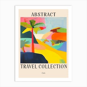 Abstract Travel Collection Poster Cuba 1 Art Print