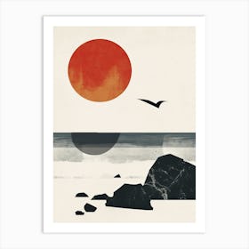 The Ocean, Sweden Minimalism Art Print