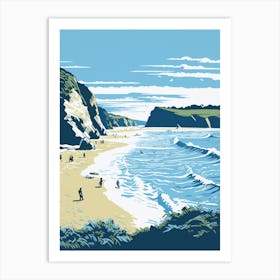 A Picture Of Barafundle Bay Beach Pembrokeshire Wales 1 Art Print