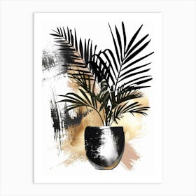 Palms In A Pot Art Print