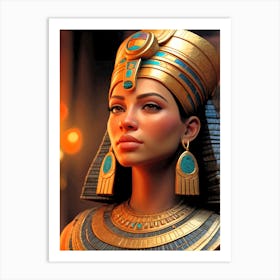 Cleopatra Portrait Artwork 12 Art Print