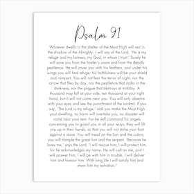 Psalm 91 Art Print