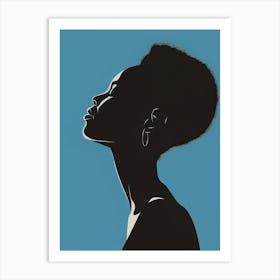 Silhouette Of A Woman 36 Art Print