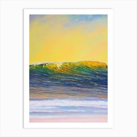 Rainbow Beach, Australia Bright Abstract Art Print