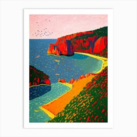 Calanques National Park France Abstract Colourful Art Print