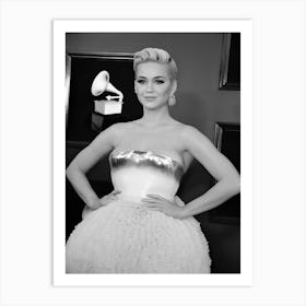 Singer Katy Perry Arrives For The 61st Annual Grammy Awards On February 10, 2019, In Los Angeles Art Print