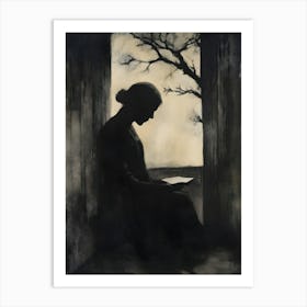 'The Woman In The Window' Art Print