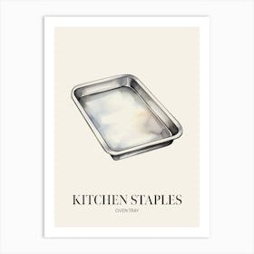 Kitchen Staples Oven Tray Art Print