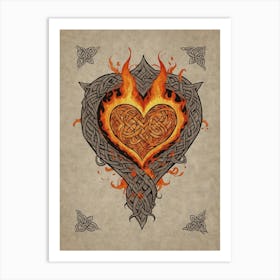 Celtic Heart Art Print