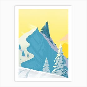 Virgin Powder Ski Art Print