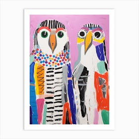 Colourful Kids Animal Art Falcon 3 Art Print