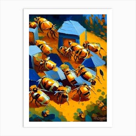 Colony Of Bees 1 Painting Art Print