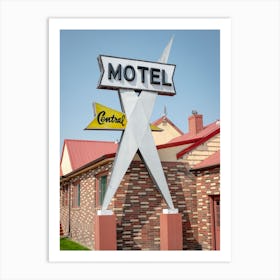 Central Motel Montana Art Print