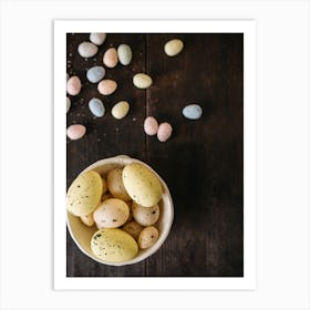 Easter Eggs In A Bowl 2 Art Print