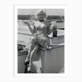 Actress Sandra Dickinson Prepares For Her Role As Marilyn Monroe Art Print