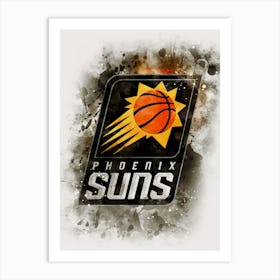 Phoenix Suns Paint Art Print