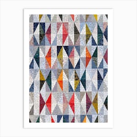 Quilted Triangles Art Print