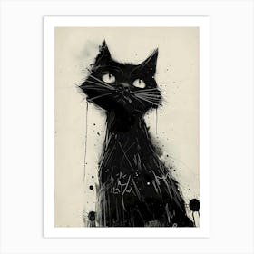 Black Cat 1 Art Print