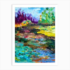Landscape Hope Springs In Colors Art Print