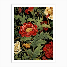 Floral Wallpaper 291 Art Print