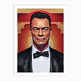 Jean Claude Van Damme Illustration Movies Art Print