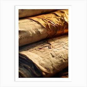 Old Manuscripts 6 Art Print