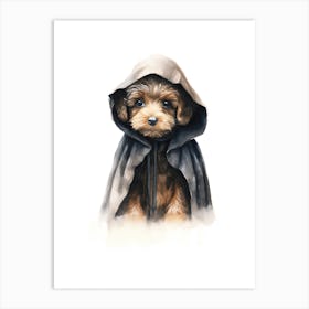 Poodle Dog As A Jedi 2 Art Print