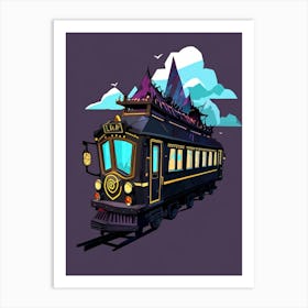 Train On The Tracks Art Print