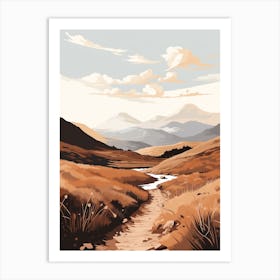 The East Highland Way Scotland 2 Hiking Trail Landscape Art Print