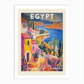 Sharm El Sheikh Egypt 3 Fauvist Painting Travel Poster Art Print