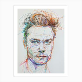 Portrait Of A Man 663 Art Print