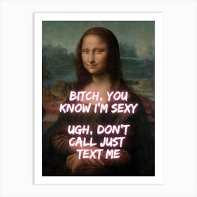 Mona Lisa IT GIRL Art Print