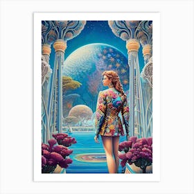 Woman In A Dream Art Print