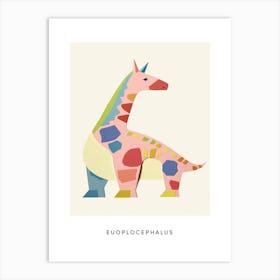 Nursery Dinosaur Art Euoplocephalus 2 Poster Art Print